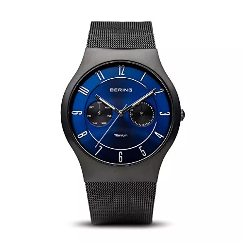 BERING Uhren BERING Herren Uhr Quarz Movement - Titanium Collection mit Edelstahl und Saphirglas 11939-XXX Armbandsuhren - Wasserdicht: 5 ATM