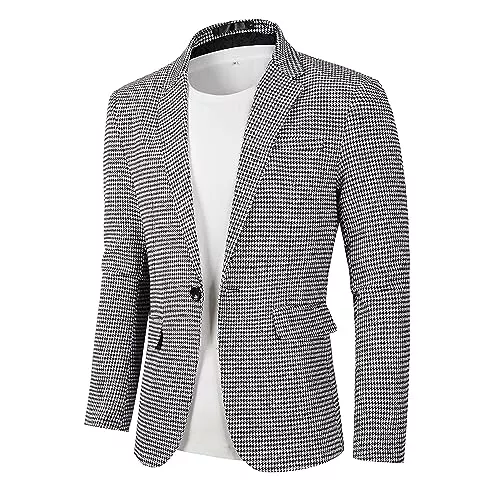 Beninos Blazer Beninos Herren Casual Blazer Anzug Jacken Leichte Sport Mäntel Ein Knopf