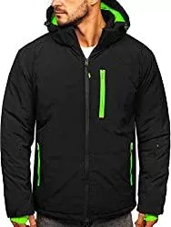 BOLF Jacken BOLF Herren Skijacke Snowboardjacke Winterjacke mit Kapuze Druckknöpfen Outdoor Wintersport