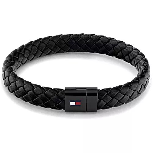 Tommy Hilfiger Schmuck Tommy Hilfiger Jewelry Armband für Herren aus Leder Schwarz - 2790331