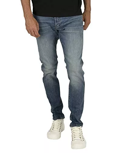 G-STAR RAW Jeans G-STAR RAW Herren 3301 Slim Jeans, Blau (vintage medium aged 51001-8968-2965), 32W / 30L