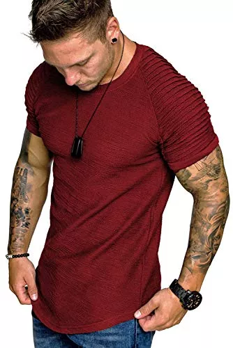 COOFANDY T-Shirts COOFANDY Herren T-Shirt Rundhlas Sport Shirt Muscleshirt Kurzarm Gym Shirt Atmungsaktiv Sportshirt Trainning Shirts Klassisch Casual Tee