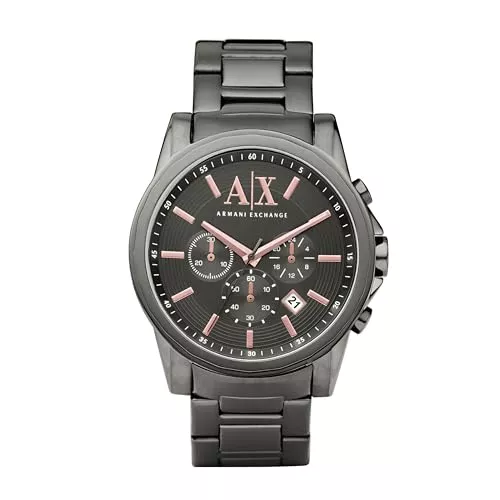 ARMANI EXCHANGE Uhren Armani Exchange Herren-Chronograph, Edelstahluhr, 45 mm Gehäusegröße