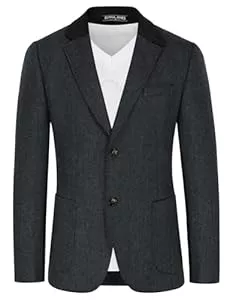 PaulJones Blazer PaulJones Sakko Herren Vintage aus Woll Blazer mit Reverskragen Tweed Sakko Herren Regular fit