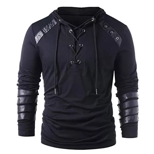 Fenverk_Herren Sweatshirt Kapuzenpullover Fenverk Mit Kapuze Sweatshirt Herren Kapuzenpullover Jumper Hoodies Dick Jacken Sweatshirts Winter Zur Seite Fahren Mann Lange äRmel Solide Herbst BeiläUfig Oben Bluse TrainingsanzüGe