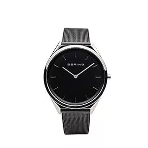 BERING Uhren Bering Unisex Analog Quartz Ultra Slim Collection Watch with Stainless Steel Strap & Sapphire Crystal 17039-XXX