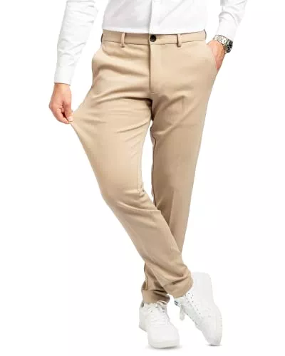 Performance Pants Hosen Performance Pants Herren - Stilvolle Slim Fit Herren Hosen Stretch - Hosen Herren Stretch - Angenehme Praktische Männer Hosen für Business & Freizeit - Bequeme Stoffhose Herren