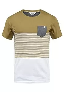 Solid T-Shirts Solid SDMalte Herren T-Shirt Kurzarm Shirt mit Streifen und Rundhalsausschnitt
