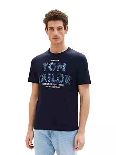 TOM TAILOR T-Shirts TOM TAILOR Herren T-Shirt mit Logo-Print