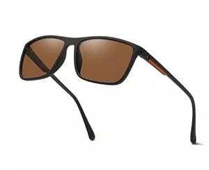 SODQW Sonnenbrillen & Zubehör SODQW Polarisierte Sonnenbrille Herren mit 400 UV-Schutz Ultraleichte TR90-Rahmen mit doppeltem Steg Rechteckig Sportsonnenbrille Fahrerbrille Unisex