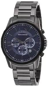 Armani Exchange Uhren Armani Exchange Uhr für Herren, Chronographenwerk, mindestens 50% Recycled Edelstahluhr mit 44mm Gehäusegröße