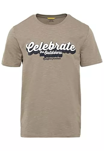 camel active T-Shirts camel active Herren Kurzarm T-Shirt aus Bio-Baumwolle