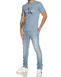 Calvin Klein Jeans T-Shirts Calvin Klein Jeans Herren Sweatshirt Badge Crew Neck ohne Kapuze
