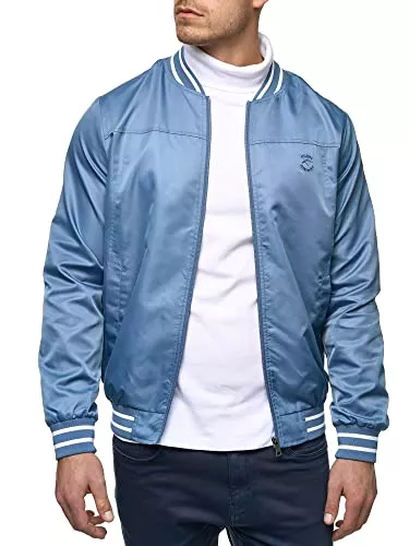 Indicode Jacken Indicode Herren Manos Jacke mit Stehkragen & Reißverschluss | Übergangsjacke für Männer
