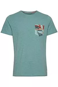 b BLEND T-Shirts Blend BHTrop Herren T-Shirt Kurzarm Shirt Basic Print mit Rundhalsausschnitt
