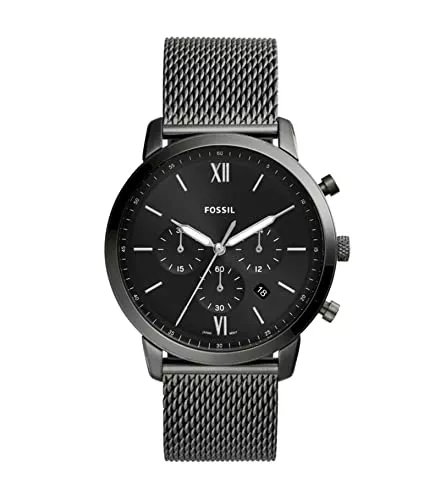 Fossil Uhren FOSSIL Neutra Uhr für Herren, Chronographenwerk mit Edelstahl- oder Lederarmband