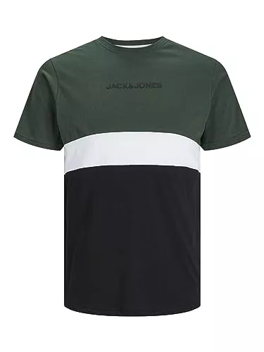 JACK & JONES T-Shirts JACK & JONES Male T-Shirt Colour Blocking Rundhals T-Shirt