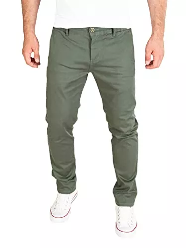 PITTMAN Hosen PITTMAN Andrew - Herren Chino Hose - Chinohose Mit Teil-Elastischem Bund