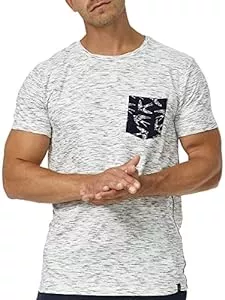 Indicode T-Shirts Indicode Herren Blaine T-Shirt mit Rundhals-Ausschnitt | Herrenshirt Sommershirt
