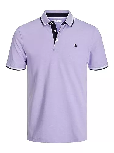 JACK & JONES Poloshirts JACK & JONES Male T-Shirt Einfarbig Polo T-Shirt