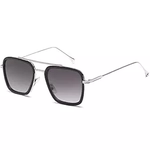 SHEEN KELLY Sonnenbrillen & Zubehör SHEEN KELLY Retro Sonnenbrille Square Eyewear Metallrahmen Klassische Sonnenbrille Für Männer Frauen Sonnenbrille 1:1