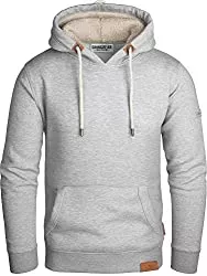 Grin&amp;Bear Kapuzenpullover Grin&amp;Bear Herren Kontrast Kapuzenpullover Kapuzenjacke Hoodie mit Teddy Fleece Kapuze