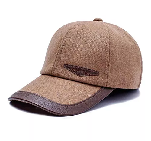 CHENNUO Hüte & Mützen CHENNUO Basecap Herren Winter Baseballmütze mit Ohrenklappen Kappe Schirmmütze Wärmer Caps
