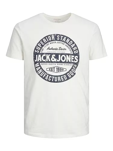 JACK &amp; JONES T-Shirts JACK &amp; JONES Male T-Shirt Logo O-Neck T-Shirt