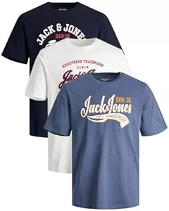 JACK & JONES T-Shirts JACK & JONES Herren T-Shirts im 3er-Set Multipack S-7XL