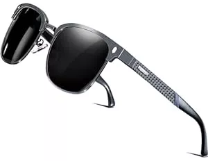 ATTCL Sonnenbrillen & Zubehör ATTCL Herren Polarisierte Sonnenbrille Al-Mg Ultra Light Metall Rahmen UV400 CAT 3 CE