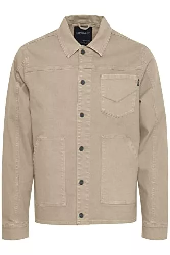 11 Project Jacken 11 Project PRDetrik Herren Jeansjacke Denim Übergangsjacke mit Umschlagkragen Regular Fit