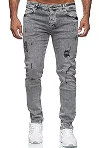 Reslad Jeans Reslad Jeans Herren Destroyed Look Slim Fit Denim Strech Jeans-Hose RS-2062
