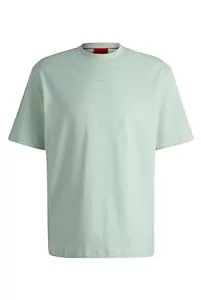 HUGO T-Shirts HUGO Herren Dapolino Relaxed-Fit T-Shirt aus Baumwolle mit Logo-Print