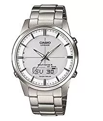 Casio Uhren Casio Herrenarmbanduhr mit Solar und Funk und Titanarmband