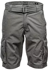 Amaci&Sons Shorts Amaci&Sons Herren Cargoshorts Männer Kurze Bermuda Hose inkl.Gürtel Regular Fit Gurt7027