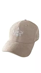 BLACK ELVIS FOUR SEASON CLOTHING Hüte & Mützen Black Elvis Clothing - Beige-Schwarze Baseballcap für Damen und Herren aus Wildleder, ideal für EIN Outfit zwischen Eleganz und sportlicher Lässigkeit