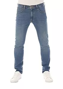 Lee Jeans Lee Herren Jeans Luke Slim Fit Hose Tapered Männer Jeanshose Baumwolle Denim Stretch Blau Schwarz Grau w30 w31 w32 w33 w34 w36 w38