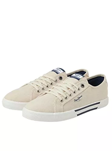 Pepe Jeans Sneaker & Sportschuhe Pepe Jeans Herren Brady Men Basic Linen Sneaker