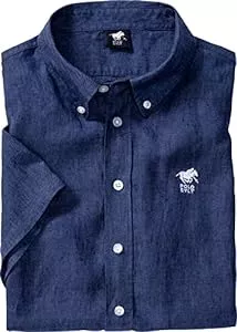 Polo Sylt Hemden Polo Sylt Herren Leinenhemd Kurzarm, leichtes Sommerhemd aus 100% Leinen, lässig-Elegante Herrenmode mit Thermoregulation für warme Tage, Gr. M - XXXL