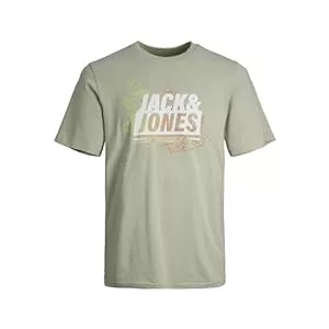 JACK & JONES T-Shirts JACK & JONES Male T-Shirt Gedruckt Rundhals T-Shirt