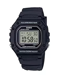 Casio Uhren Casio Herren-Armbanduhr W-218H-1AVCF, klassisches Digitalanzeige, Quarz, Schwarz