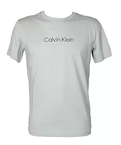 Calvin Klein T-Shirts Calvin Klein CK Herren T-Shirt Kurzarm Rundhals mit Logo-Print vorne Artikel KM0KM00843 Crew Neck Logo