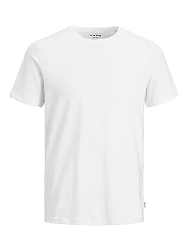JACK & JONES T-Shirts JACK & JONES Male T-Shirt Einfarbig Rundhals T-Shirt