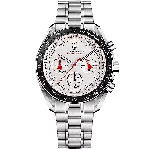 RollsTimi Uhren Pagani Design 1701 V3 Moon Armbanduhr Herren Quarz Chronograph Uhren Japan VK63 Uhrwerk Edelstahl Wasserdicht Sportuhr