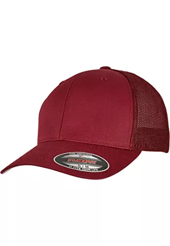 Flexfit Hüte & Mützen Flexfit Unisex Trucker Cap mit festem Front-Panel und innenliegendem Flexband, ohne Verschluss luftdurchlässige Mesh Rückseite, Einheitsgröße
