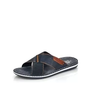 Rieker Sandalen & Slides Rieker Herren Pantoletten 21098, Männer Slipper