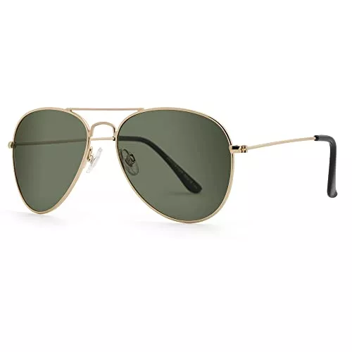 JOOX Sonnenbrillen & Zubehör JOOX Polarisierte Sonnenbrille Herren Pilotenbrille,Ultraleichte Piloten Sonnenbrille Damen,UV400 Schutz Linse und Metallrahmen