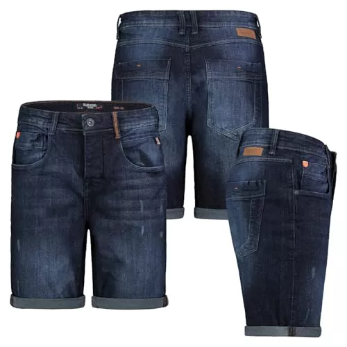 Sublevel Shorts Sublevel Herren Jeans Short Freizeit Bermuda Kurze Hose Jeans Denim Shorts Sommer Urlaub Jeans Short