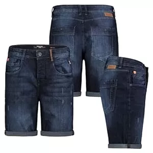Sublevel Shorts Sublevel Herren Jeans Short Freizeit Bermuda Kurze Hose Jeans Denim Shorts Sommer Urlaub Jeans Short