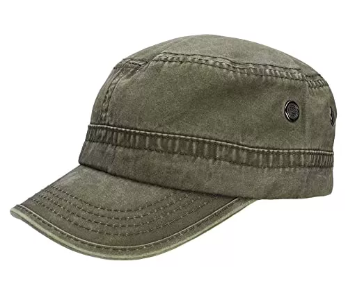Leoodo Hüte & Mützen Leoodo Herren Damen Military Army Stil Cap aus Baumwolle verstellbare Sonnen Kappe für Wandern und Sport